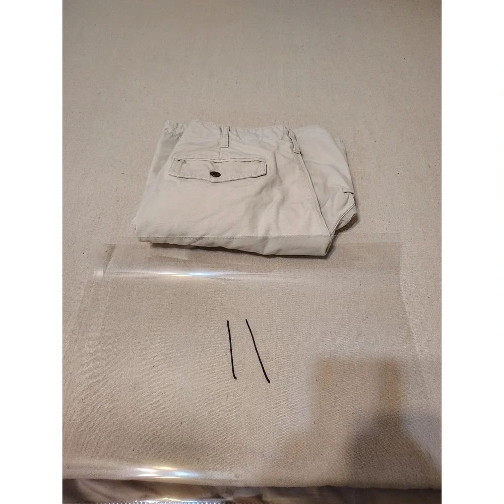 Eddie Bauer Mens Cargo Shorts Utility Pockets Khaki Pleated Cotton Size‎ 29 11